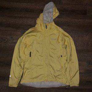 Women’s medium bright yellow Marmot rain jacket
